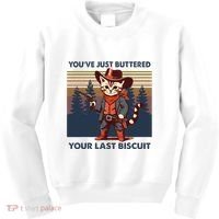 Cat Mom Dad YouVe Just Buttered Your Last Biscuit Cowboy Kids Sweatshirt thumb 0