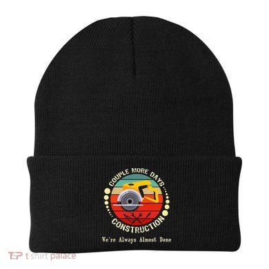 Couple More Days Construction We’re Always Almost Done Retro Beanie