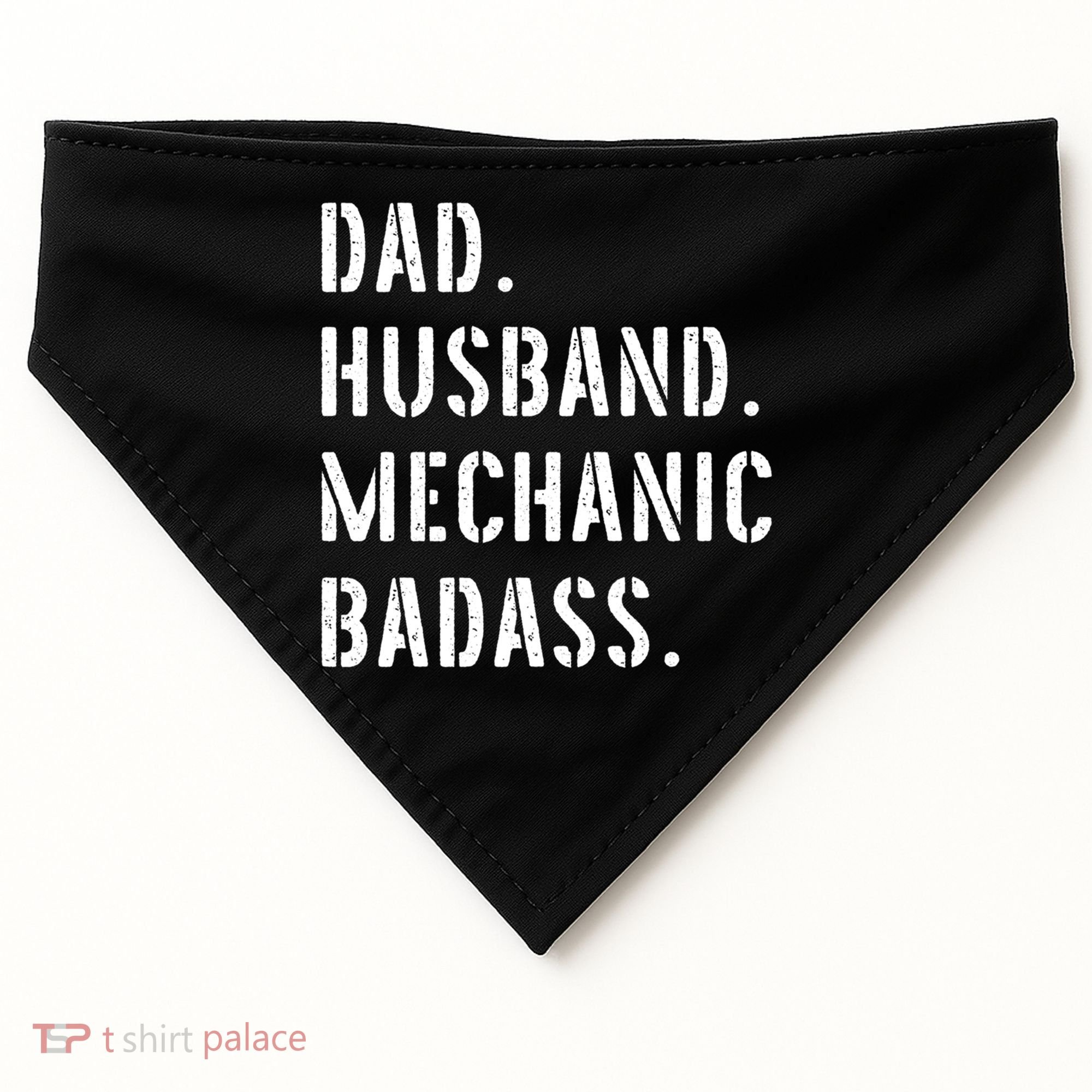 Car Mechanic Dad Funny Gift From Daughter Son Wife Gift USA-Made Doggie Bandana