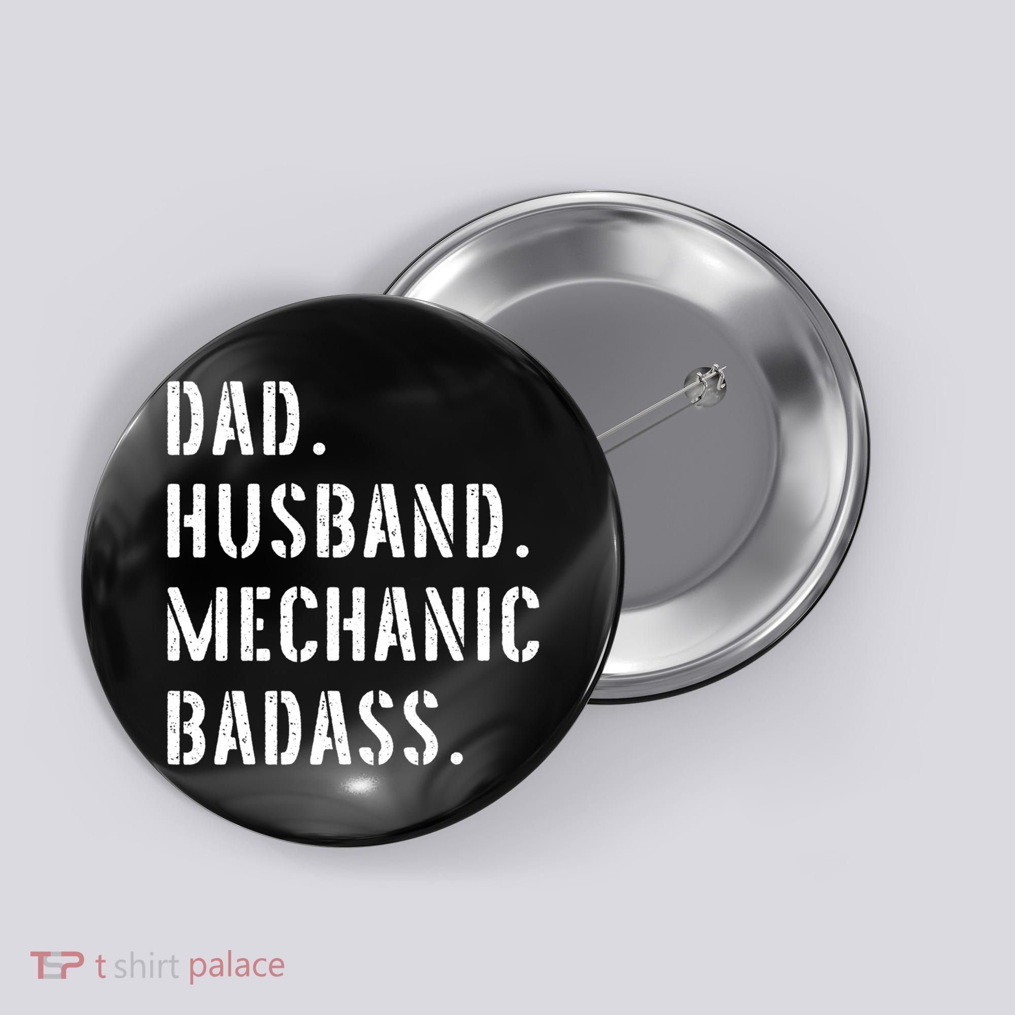Car Mechanic Dad Funny Gift From Daughter Son Wife Gift Button
