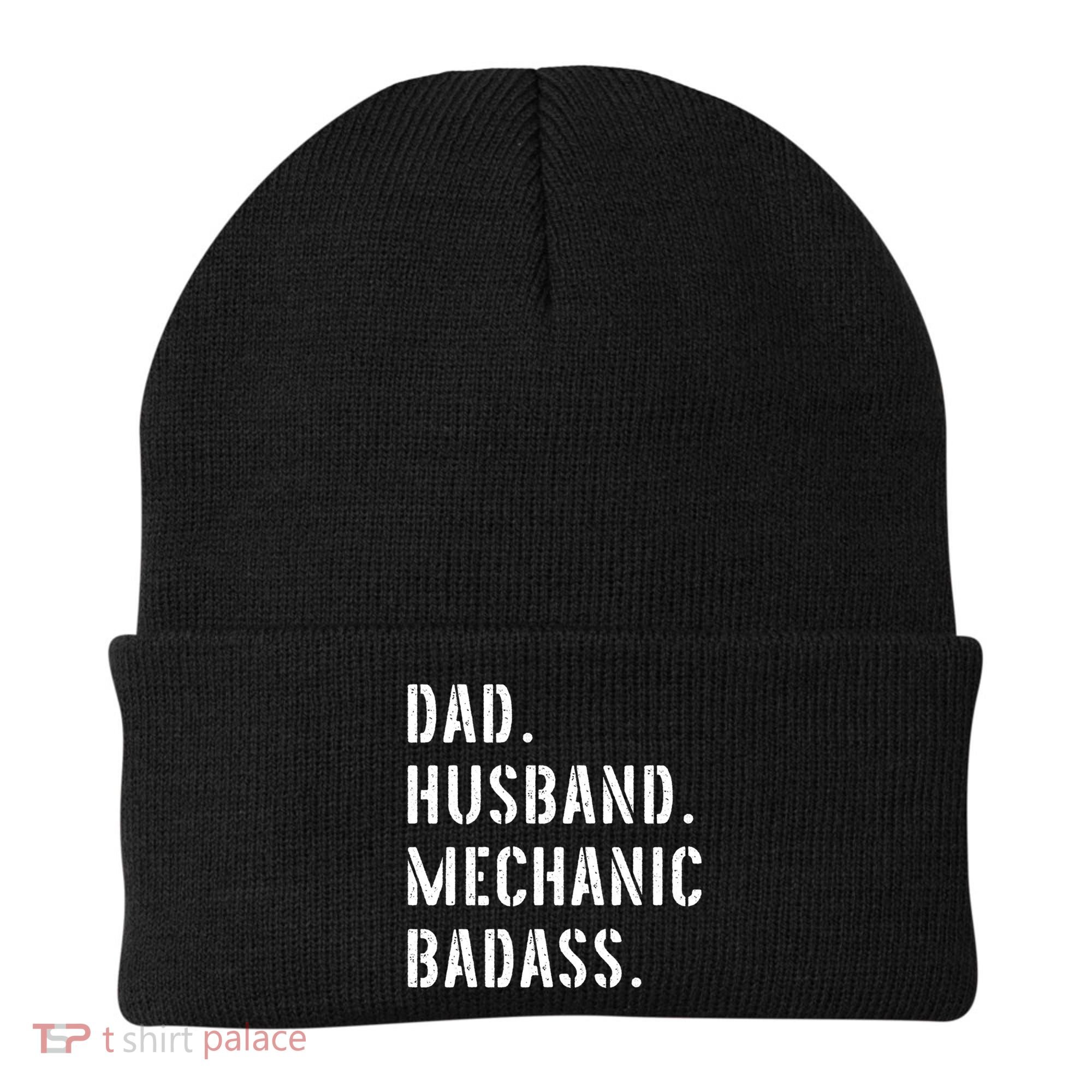Car Mechanic Dad Funny Gift From Daughter Son Wife Gift Beanie
