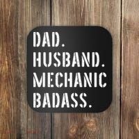 Car Mechanic Dad Funny Gift From Daughter Son Wife Gift Coaster thumb 0