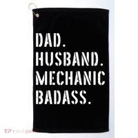 Car Mechanic Dad Funny Gift From Daughter Son Wife Gift Golf Towel thumb 0