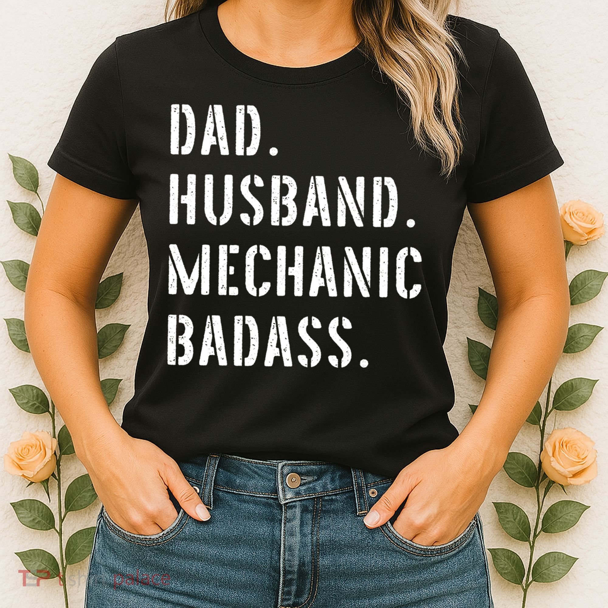 Car Mechanic Dad Funny Gift From Daughter Son Wife Gift Women's T-Shirt