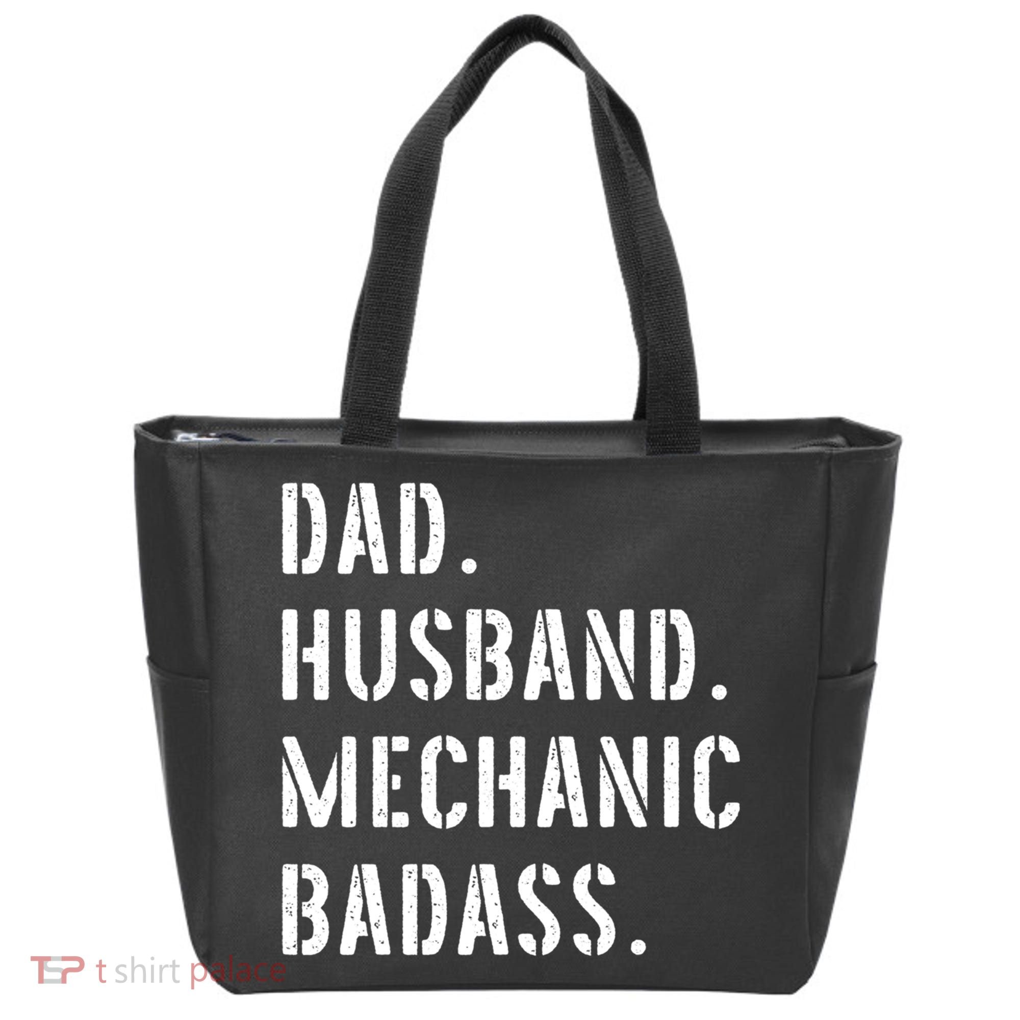 Car Mechanic Dad Funny Gift From Daughter Son Wife Gift Tote Bag