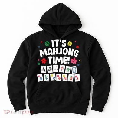 Cute Mahjong Design For Tile Game Mahjong Player Hoodie