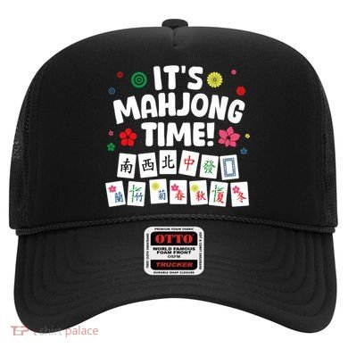Cute Mahjong Design For Tile Game Mahjong Player Hat