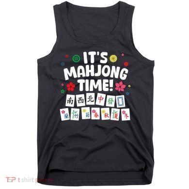 Cute Mahjong Design For Tile Game Mahjong Player Tank Top