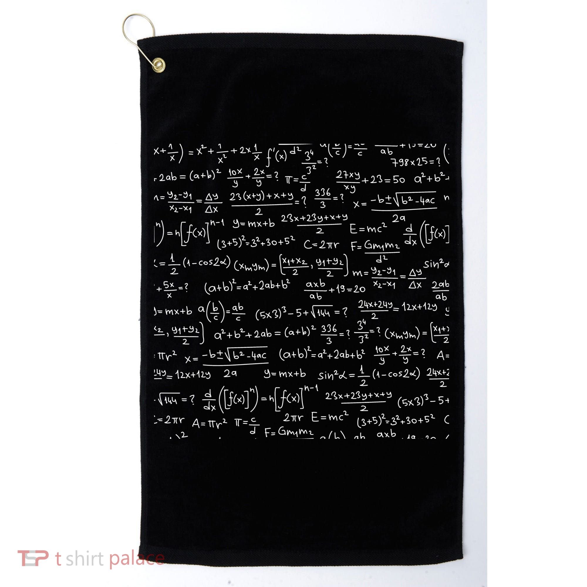 Cool Math Equations Work Board Golf Towel