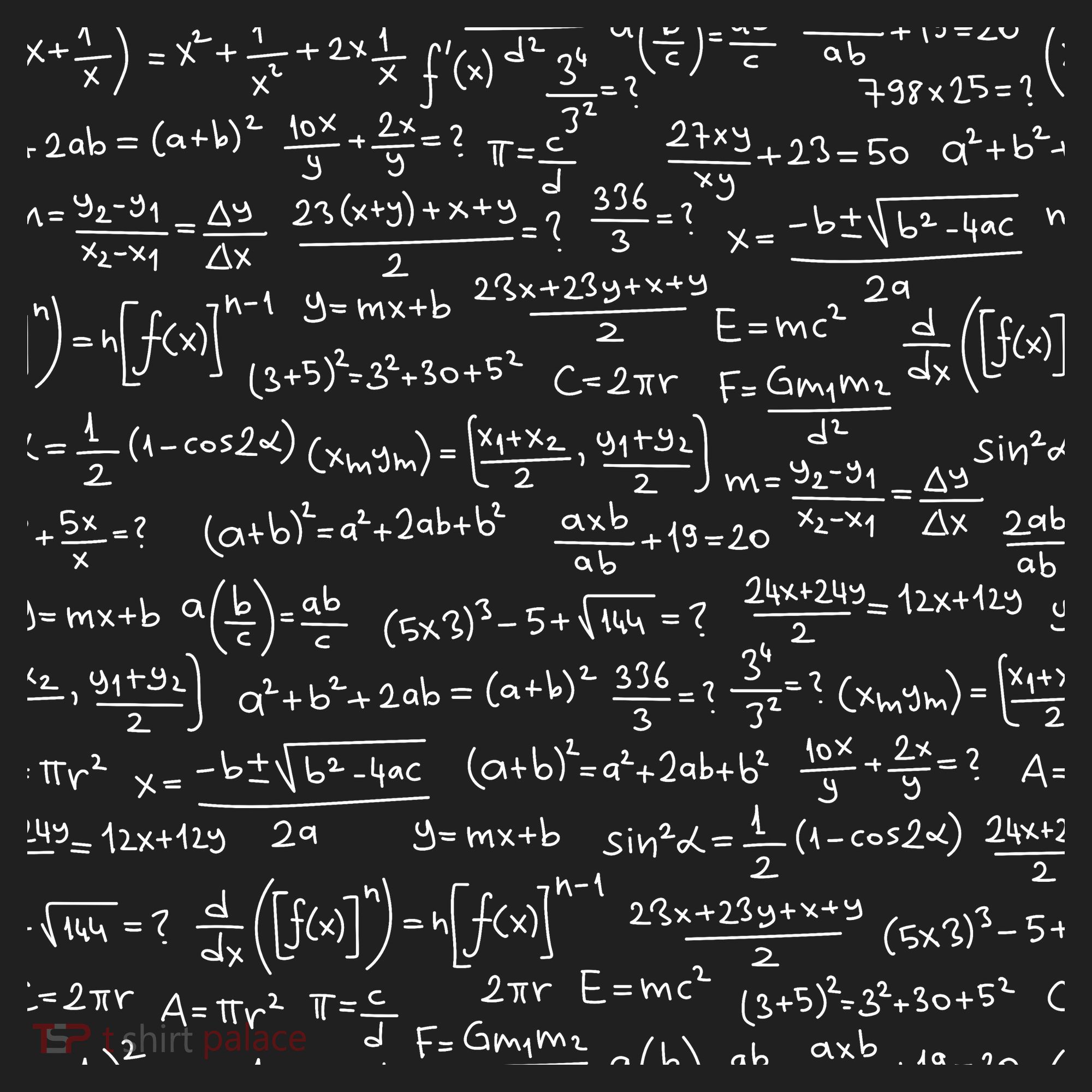 Cool Math Equations Work Board Golf Towel