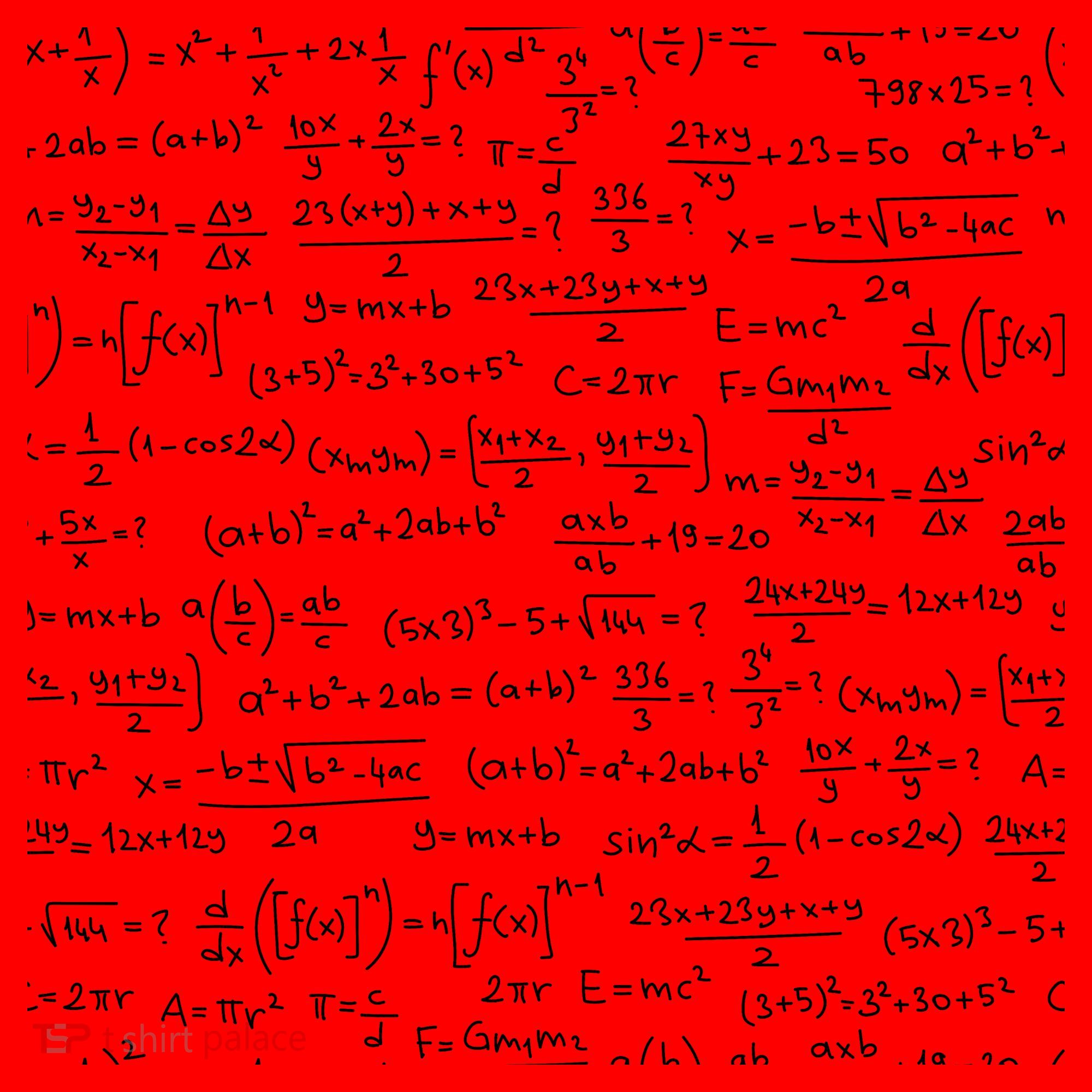 Cool Math Equations Work Board Santa Hat