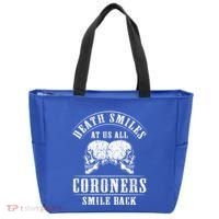 Coroner Medical Examiner Smile Back Investigator Great Gift Tote Bag thumb 0