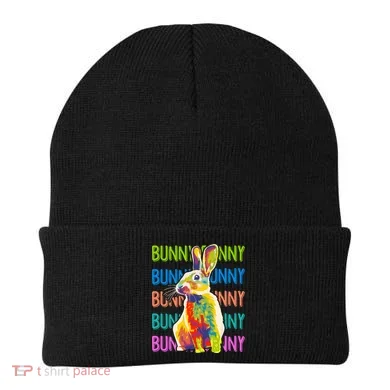 Cute Multicolor Easter Bunny Rabbit Beanie
