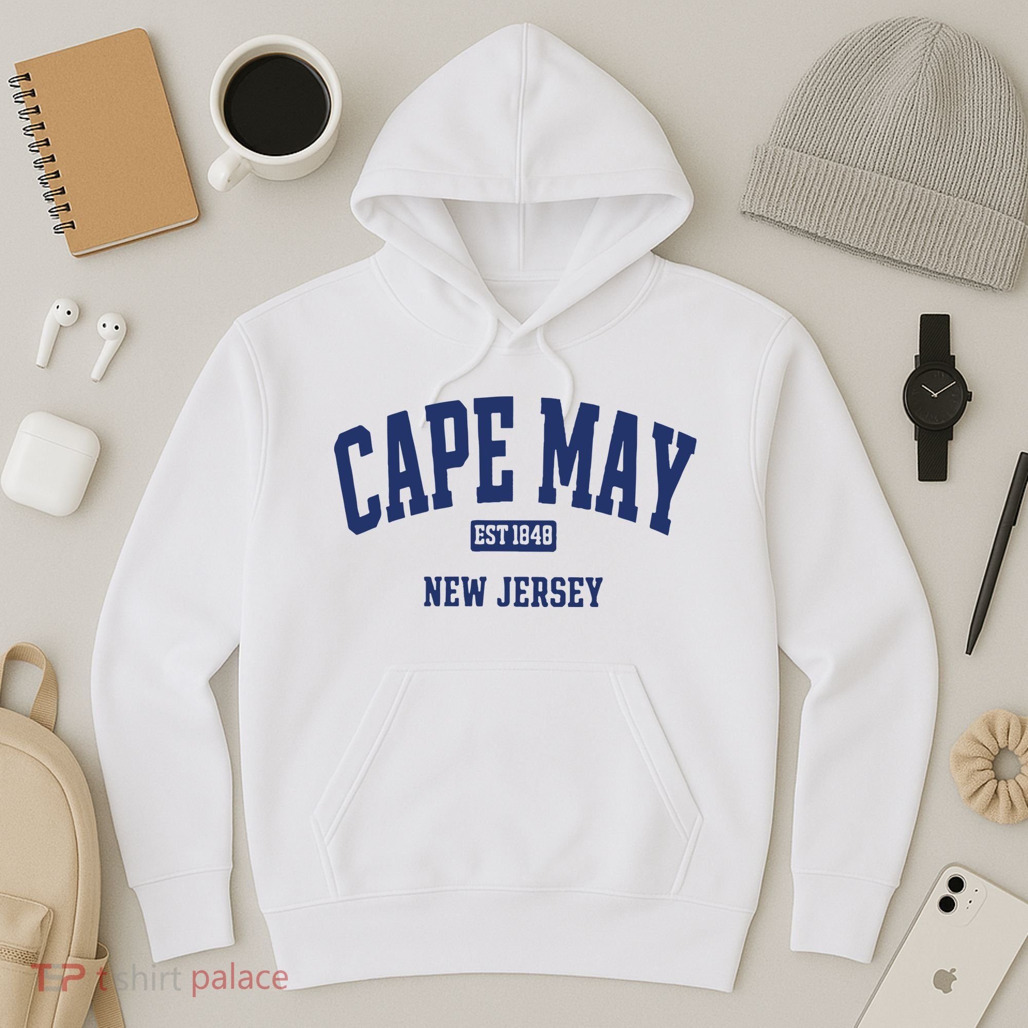 Cape May Est 1848 New Jersey Hoodie