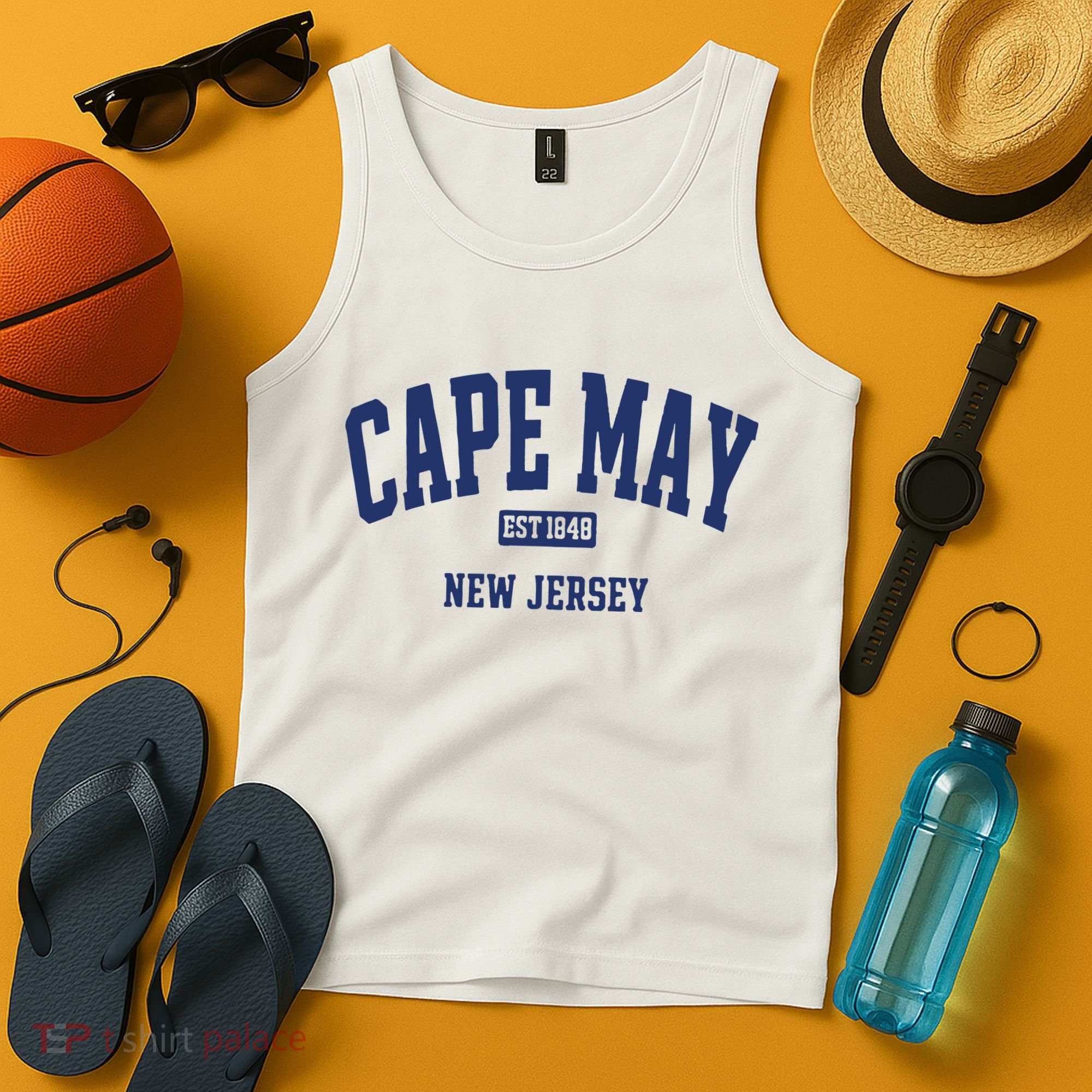 Cape May Est 1848 New Jersey Tank Top