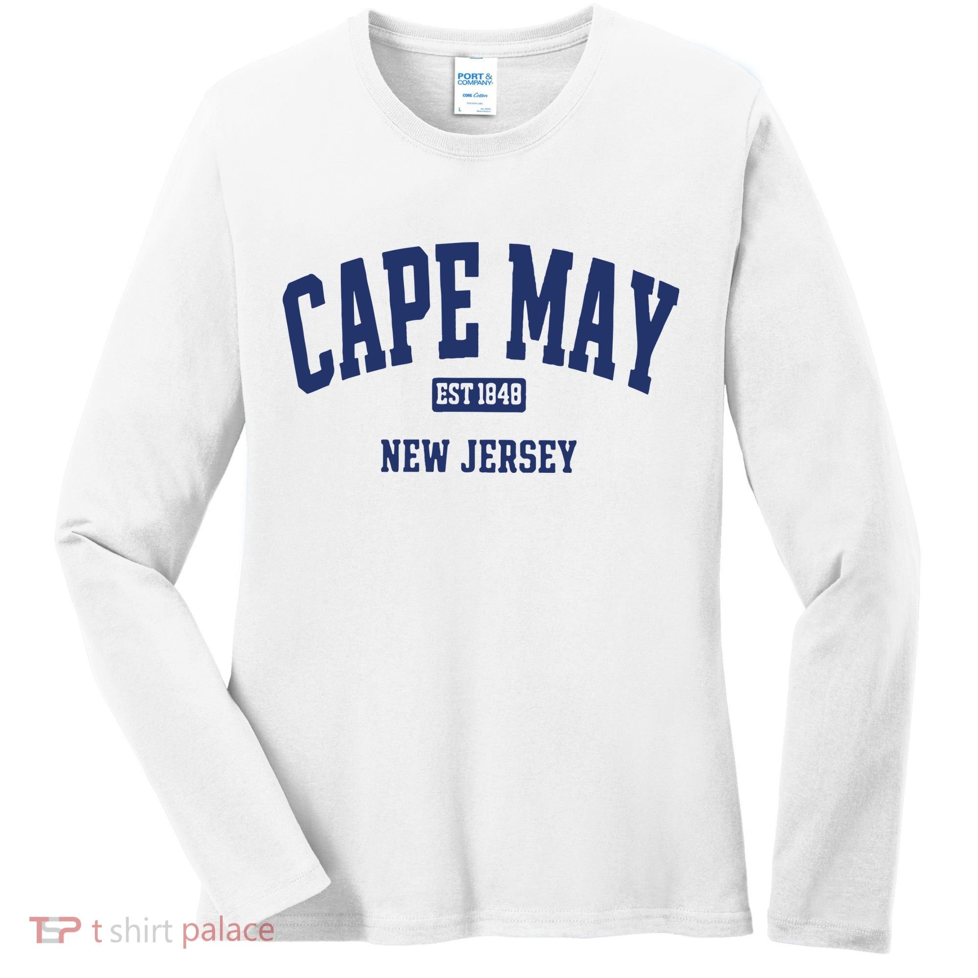 Cape May Est 1848 New Jersey Women's Long Sleeve Shirt