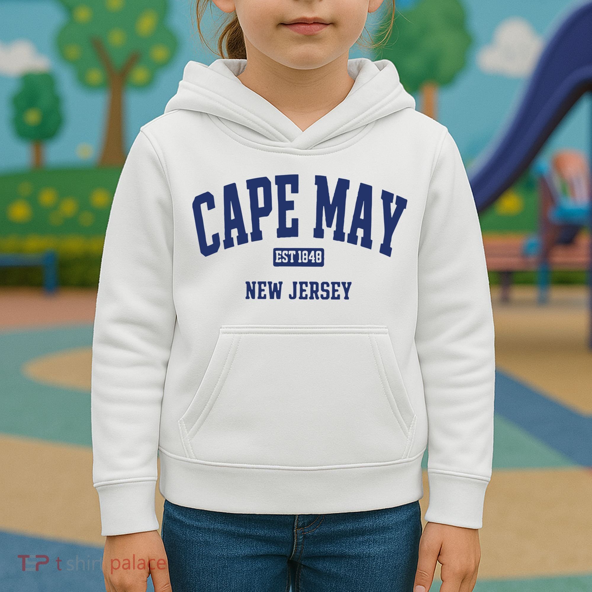 Cape May Est 1848 New Jersey Kids Hoodie