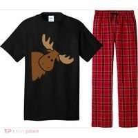 Cute Moose Elk Deer Funny Alaska Moose Pajama Set thumb 0