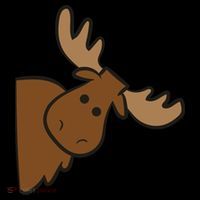 Cute Moose Elk Deer Funny Alaska Moose Mousepad thumb 1