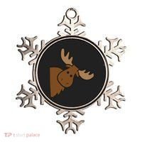 Cute Moose Elk Deer Funny Alaska Moose Ornament thumb 0