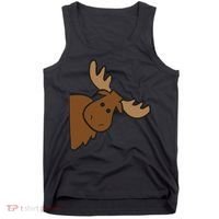 Cute Moose Elk Deer Funny Alaska Moose Tank Top thumb 0