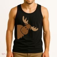 Cute Moose Elk Deer Funny Alaska Moose Tank Top thumb 3