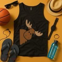 Cute Moose Elk Deer Funny Alaska Moose Tank Top thumb 4