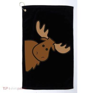 Cute Moose Elk Deer Funny Alaska Moose Golf Towel