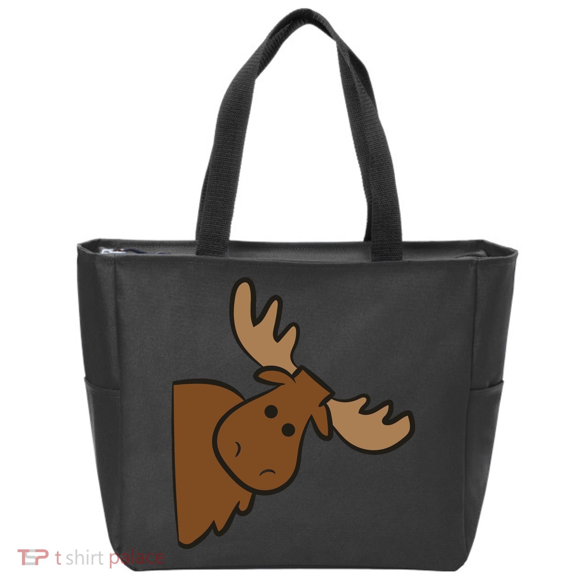 Cute Moose Elk Deer Funny Alaska Moose Tote Bag