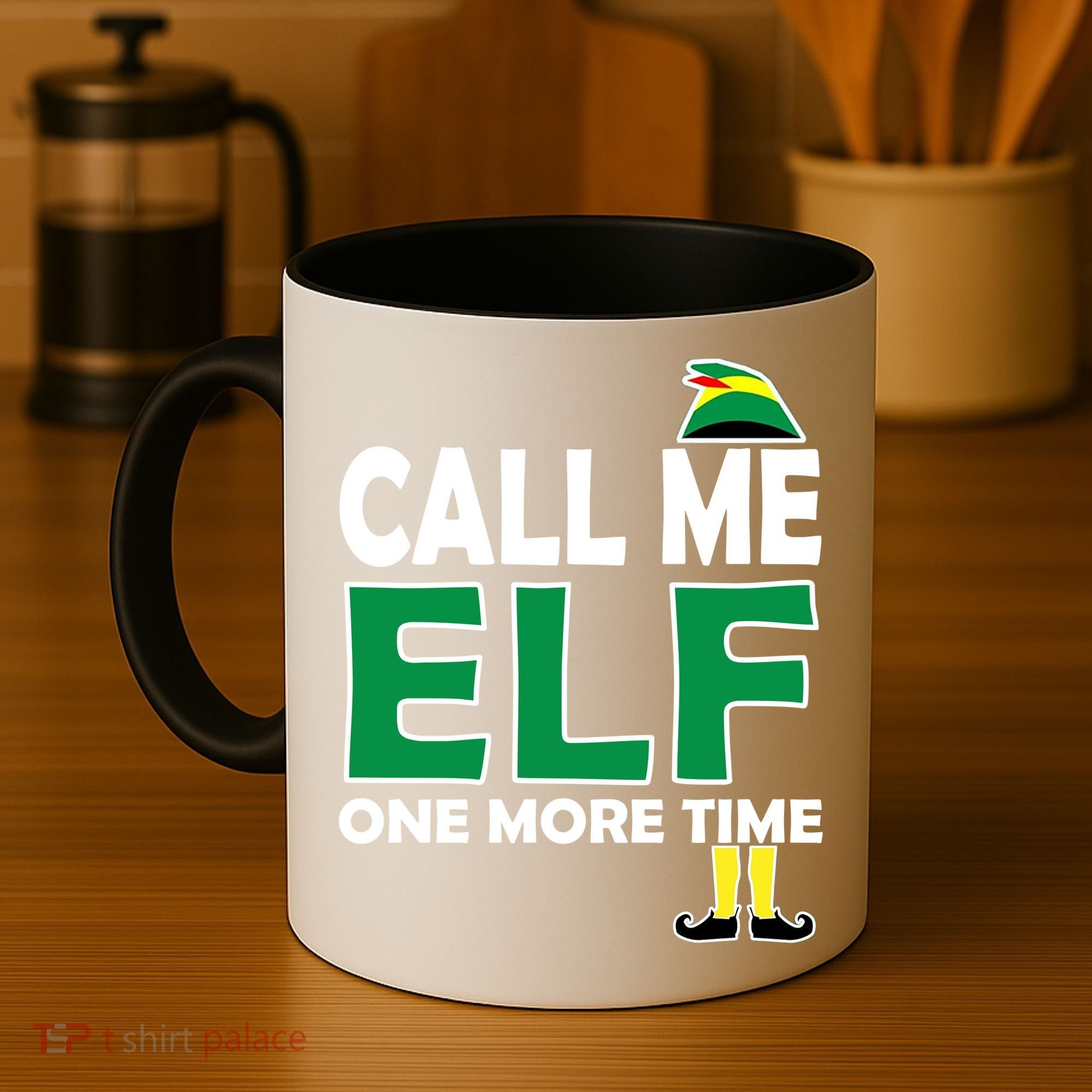 Call Me Elf One More Time Funny Bad Elf Christmas Great Gift Coffee Mug