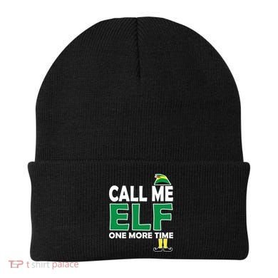 Call Me Elf One More Time Funny Bad Elf Christmas Great Gift Beanie
