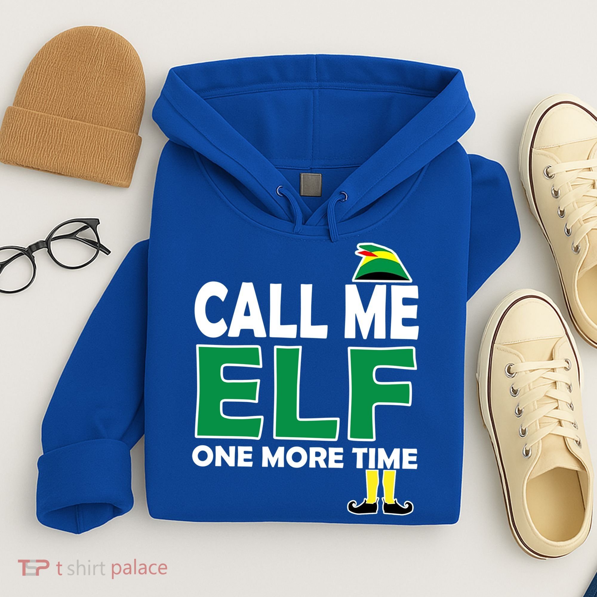 Call Me Elf One More Time Funny Bad Elf Christmas Great Gift Hoodie