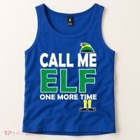Call Me Elf One More Time Funny Bad Elf Christmas Great Gift Tank Top thumb 2