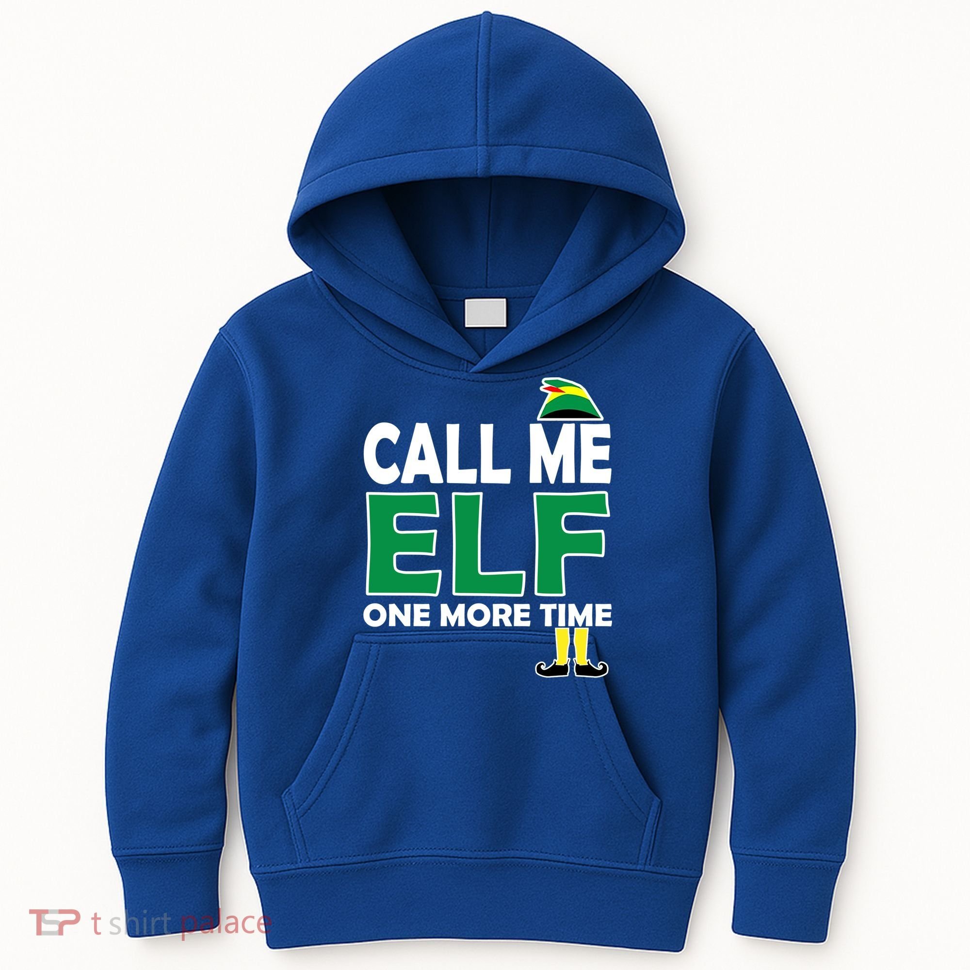 Call Me Elf One More Time Funny Bad Elf Christmas Great Gift Kids Hoodie