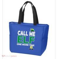 Call Me Elf One More Time Funny Bad Elf Christmas Great Gift Tote Bag thumb 3