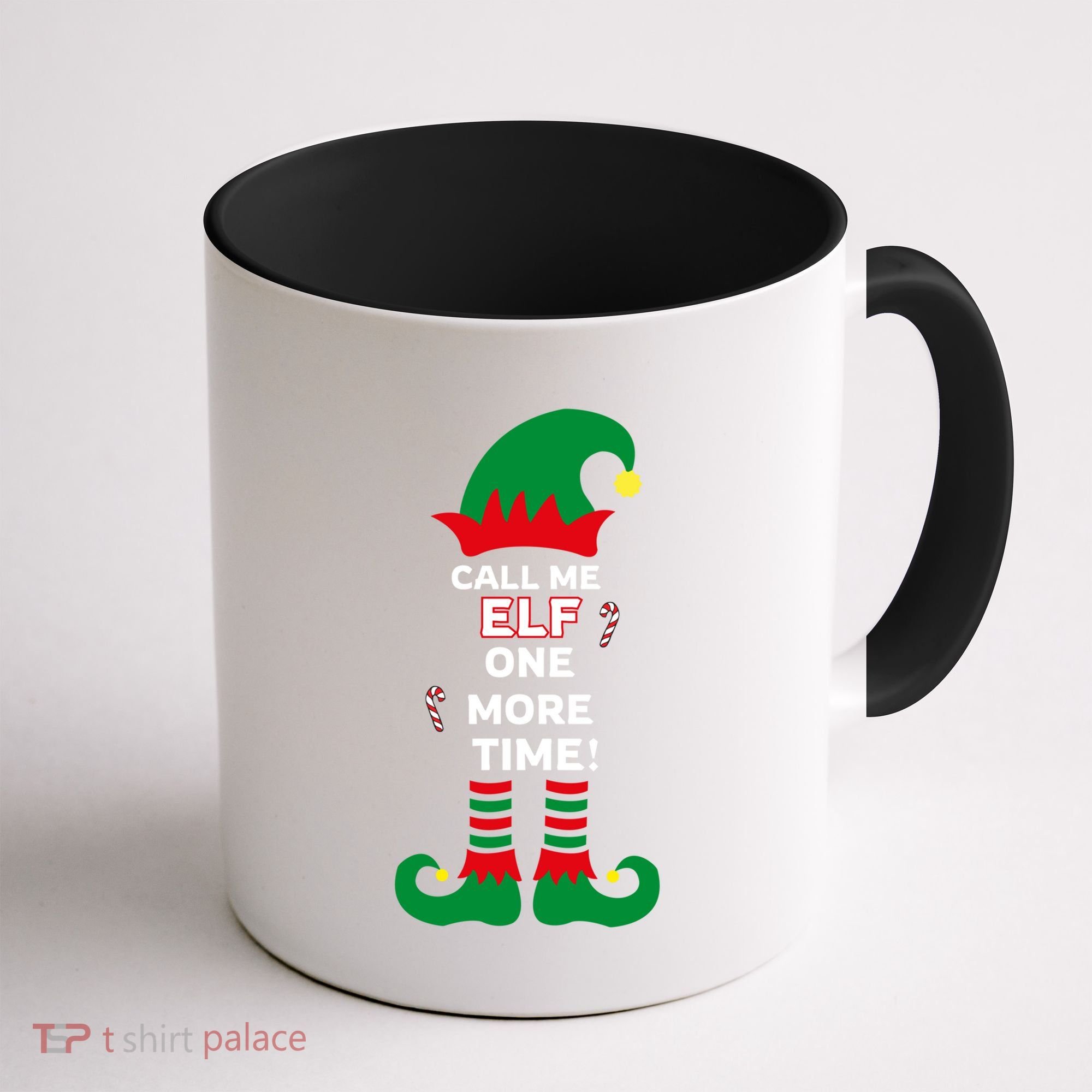 Call Me Elf One More Time Funny Short People Christmas Great Gift Coffee Mug