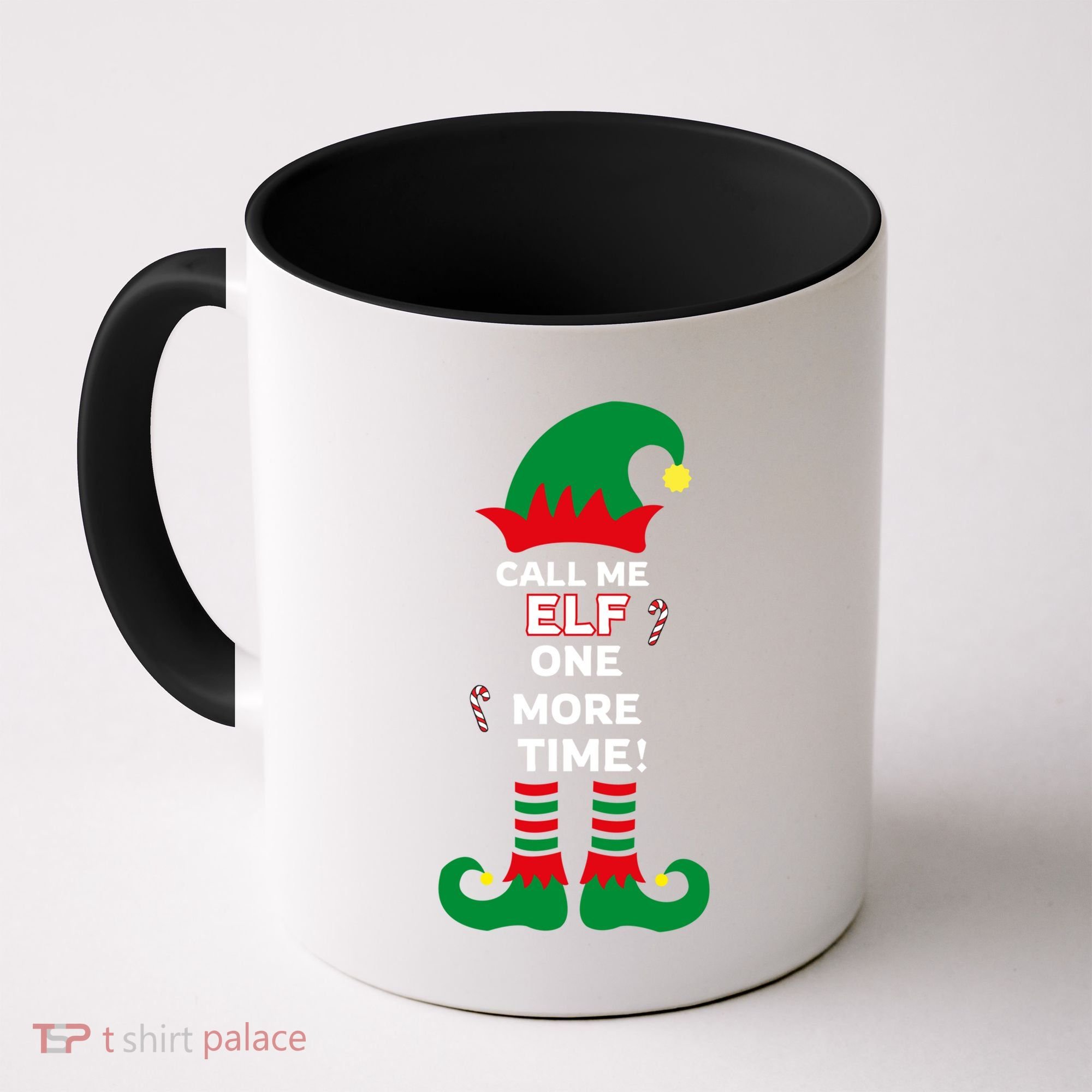 Call Me Elf One More Time Funny Short People Christmas Great Gift Coffee Mug