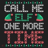 Call Me Elf One More Time Gift Hat thumb 2