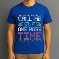 Call Me Elf One More Time Gift T-Shirt thumb 3