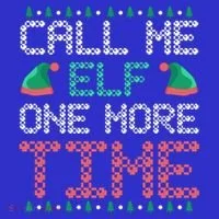 Call Me Elf One More Time Gift Coaster thumb 2