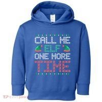 Call Me Elf One More Time Gift Toddler Hoodie thumb 0