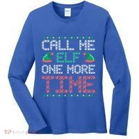 Call Me Elf One More Time Gift Women's Long Sleeve Shirt thumb 0