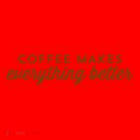 Coffee Makes Everything Better Santa Hat thumb 1