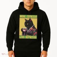 Cat More Espresso Less Depresso Hoodie thumb 2