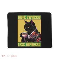 Cat More Espresso Less Depresso Mousepad thumb 0