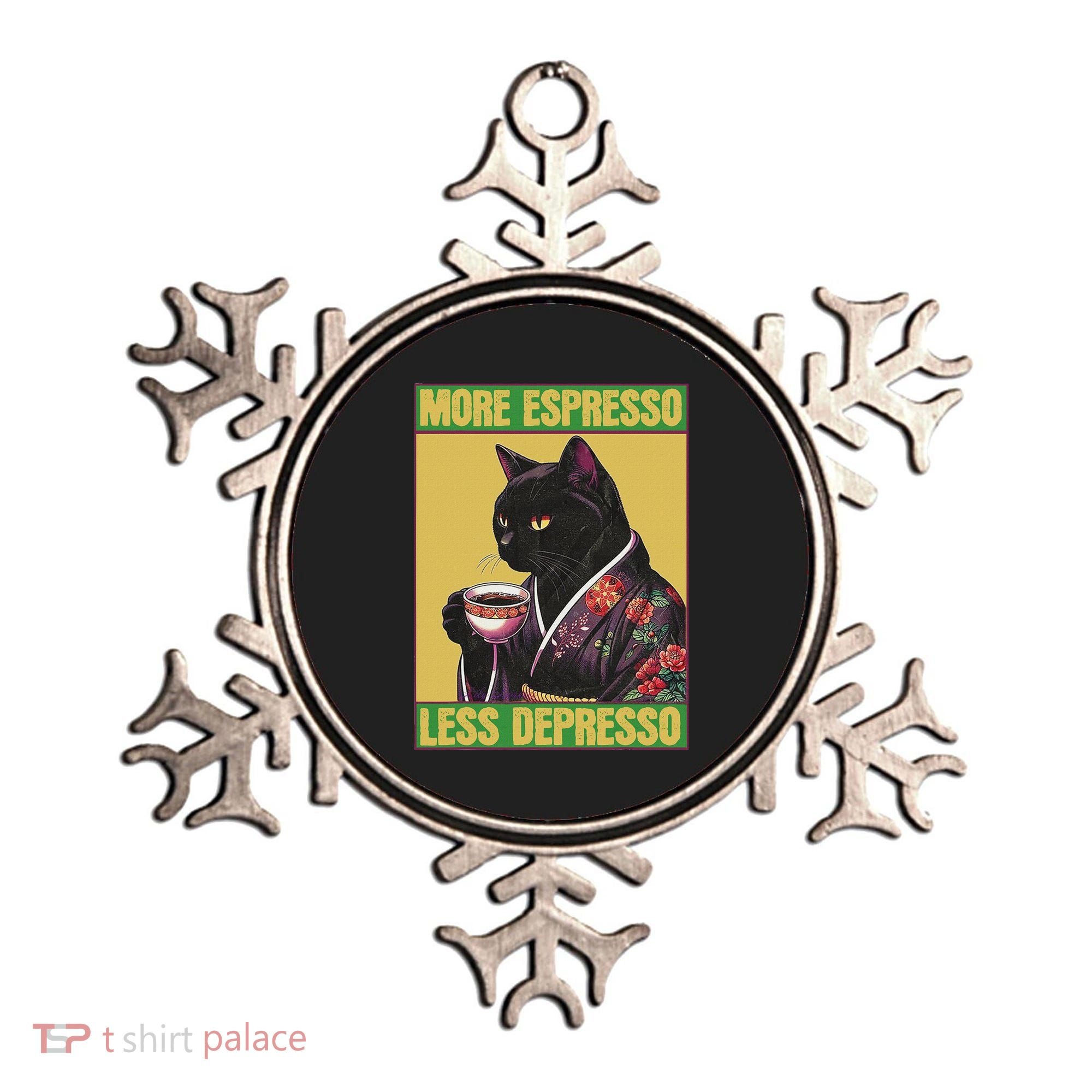 Cat More Espresso Less Depresso Ornament