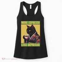 Cat More Espresso Less Depresso Women's Tank Top thumb 0