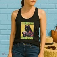 Cat More Espresso Less Depresso Women's Tank Top thumb 2