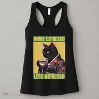 Cat More Espresso Less Depresso Women's Tank Top thumb 3