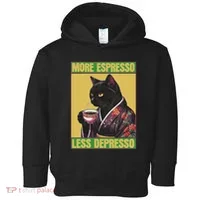Cat More Espresso Less Depresso Toddler Hoodie thumb 0